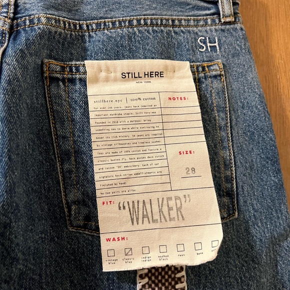 Still Here Bambi Walker Wide Leg Baggy 90s Jeans Sz 28 - Picture 6 of 8